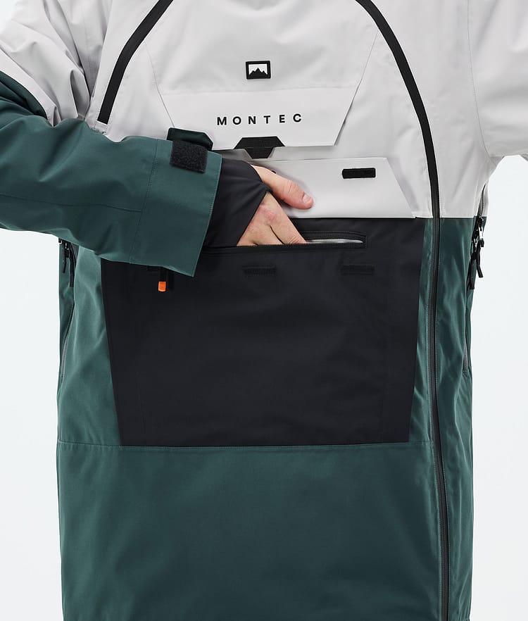 Doom Snowboard Jacket Men Light Grey/Black/Dark Atlantic, Image 9 of 11