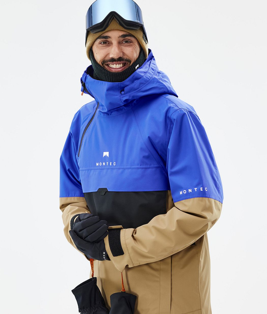 Montec Dune Ski Jacket Men Cobalt Blue/Back/Gold | Montecwear.com