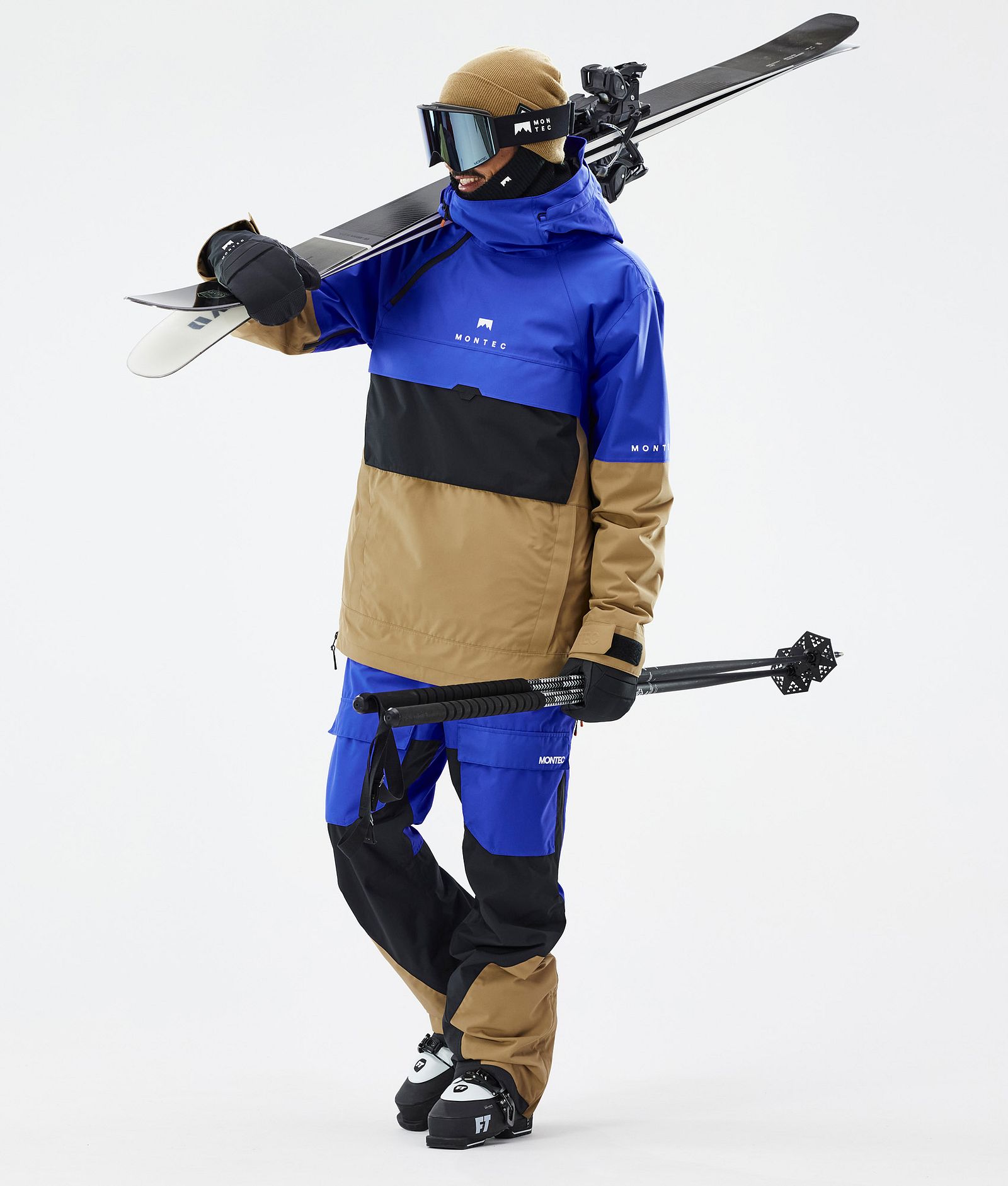 Dune Veste de Ski Homme Cobalt Blue/Back/Gold, Image 3 sur 9