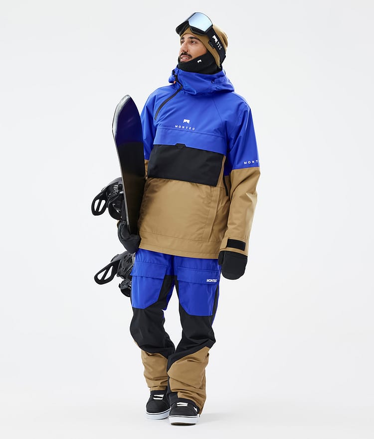 Dune Veste Snowboard Homme Cobalt Blue/Back/Gold, Image 3 sur 9