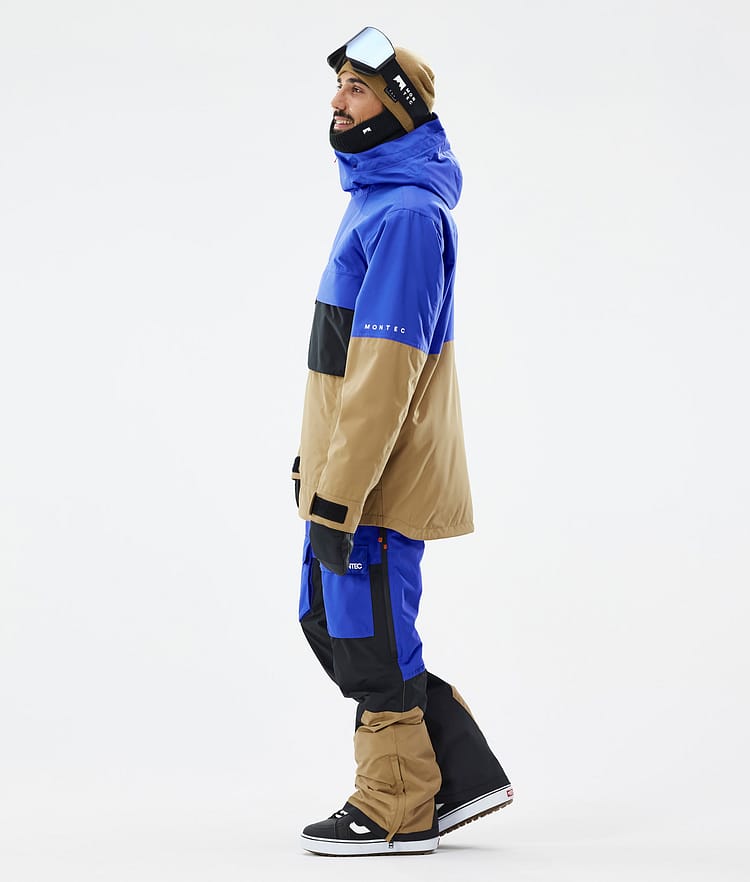 Dune Snowboard jas Heren Cobalt Blue/Back/Gold