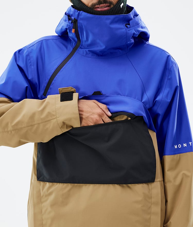 Dune Veste Snowboard Homme Cobalt Blue/Back/Gold