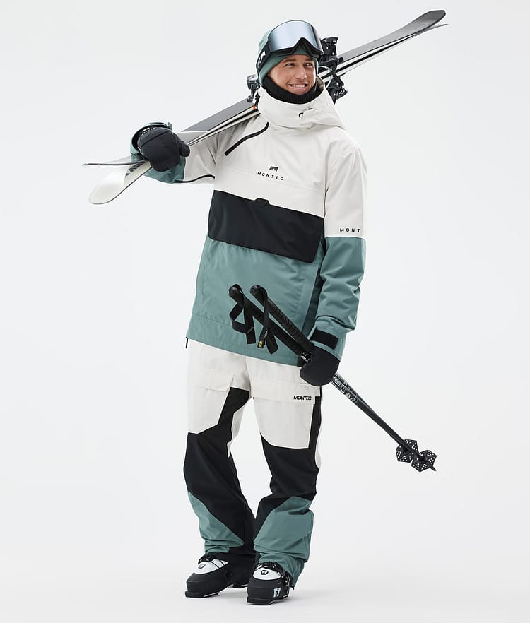 Dune Ski Jacket Men Old White/Black/Atlantic, Image 3 of 9