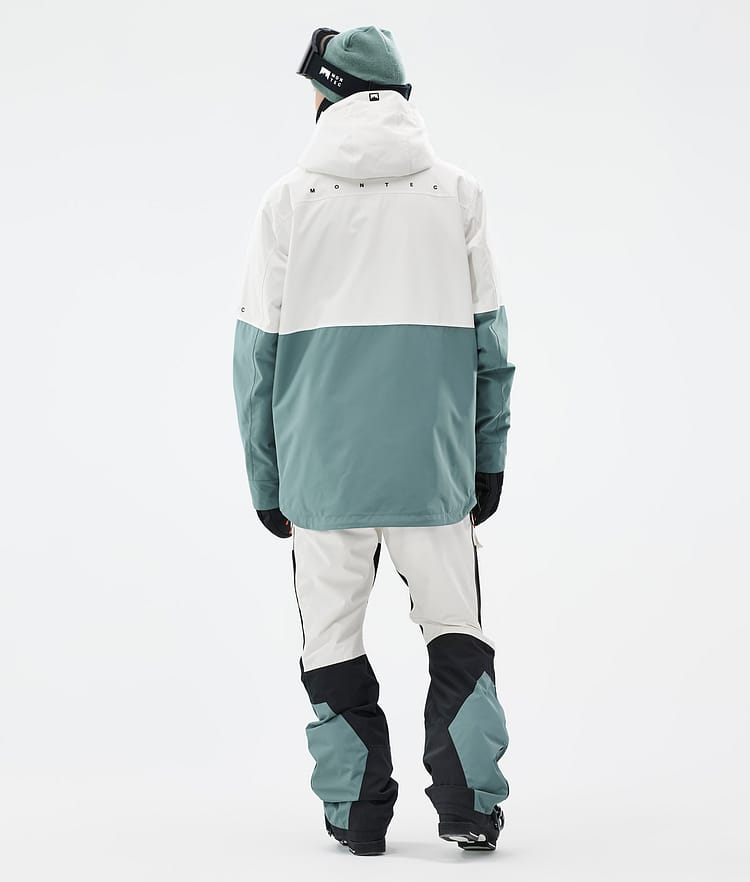 Dune Manteau Ski Homme Old White/Black/Atlantic