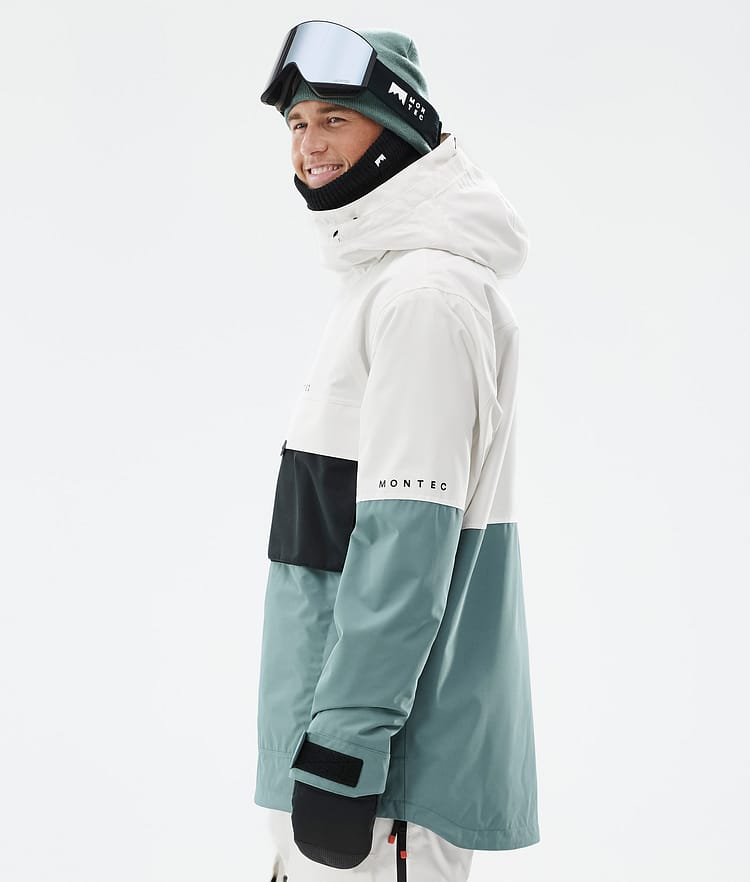 Dune Manteau Ski Homme Old White/Black/Atlantic