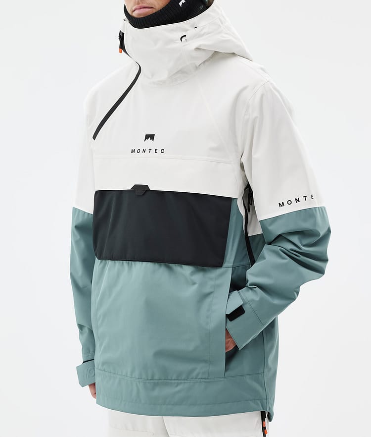 Dune Ski Jacket Men Old White/Black/Atlantic