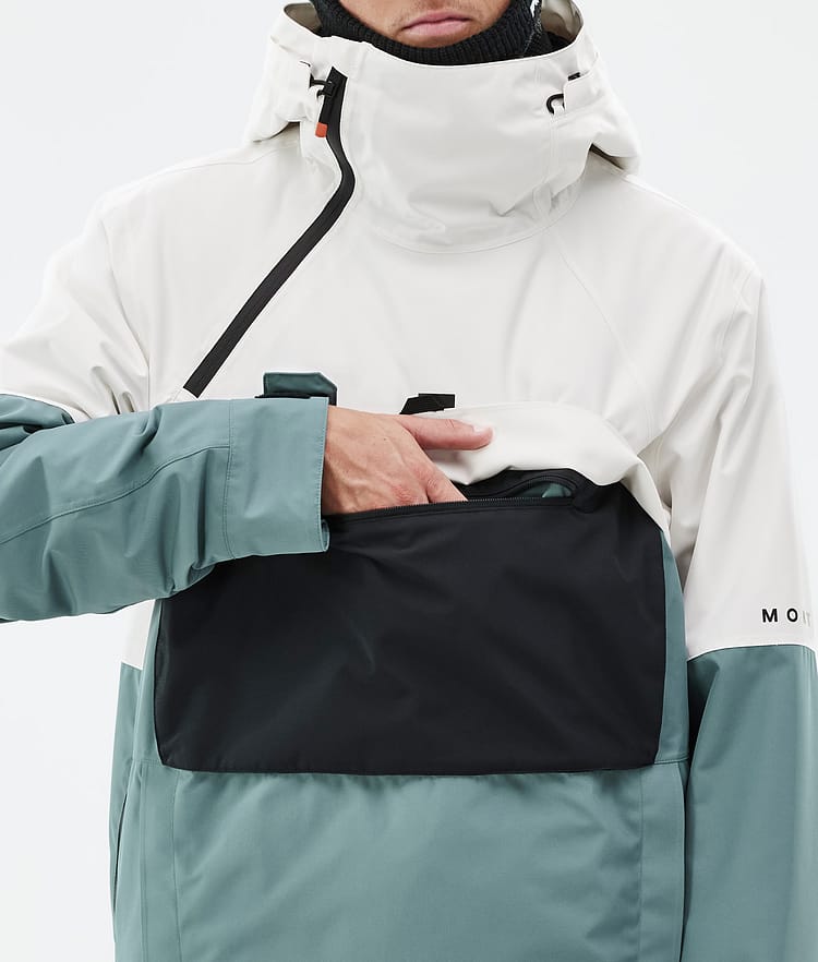 Dune Skijacke Herren Old White/Black/Atlantic, Bild 9 von 9