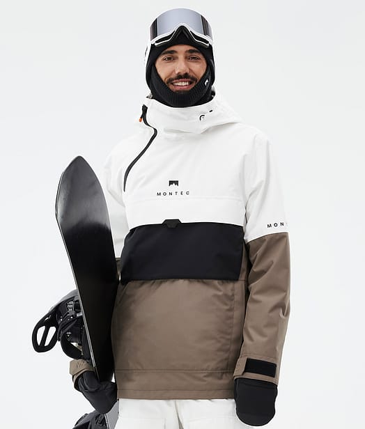 Dune Veste Snowboard Homme Old White/Black/Walnut