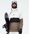 Dune Snowboard jas Heren Old White/Black/Walnut