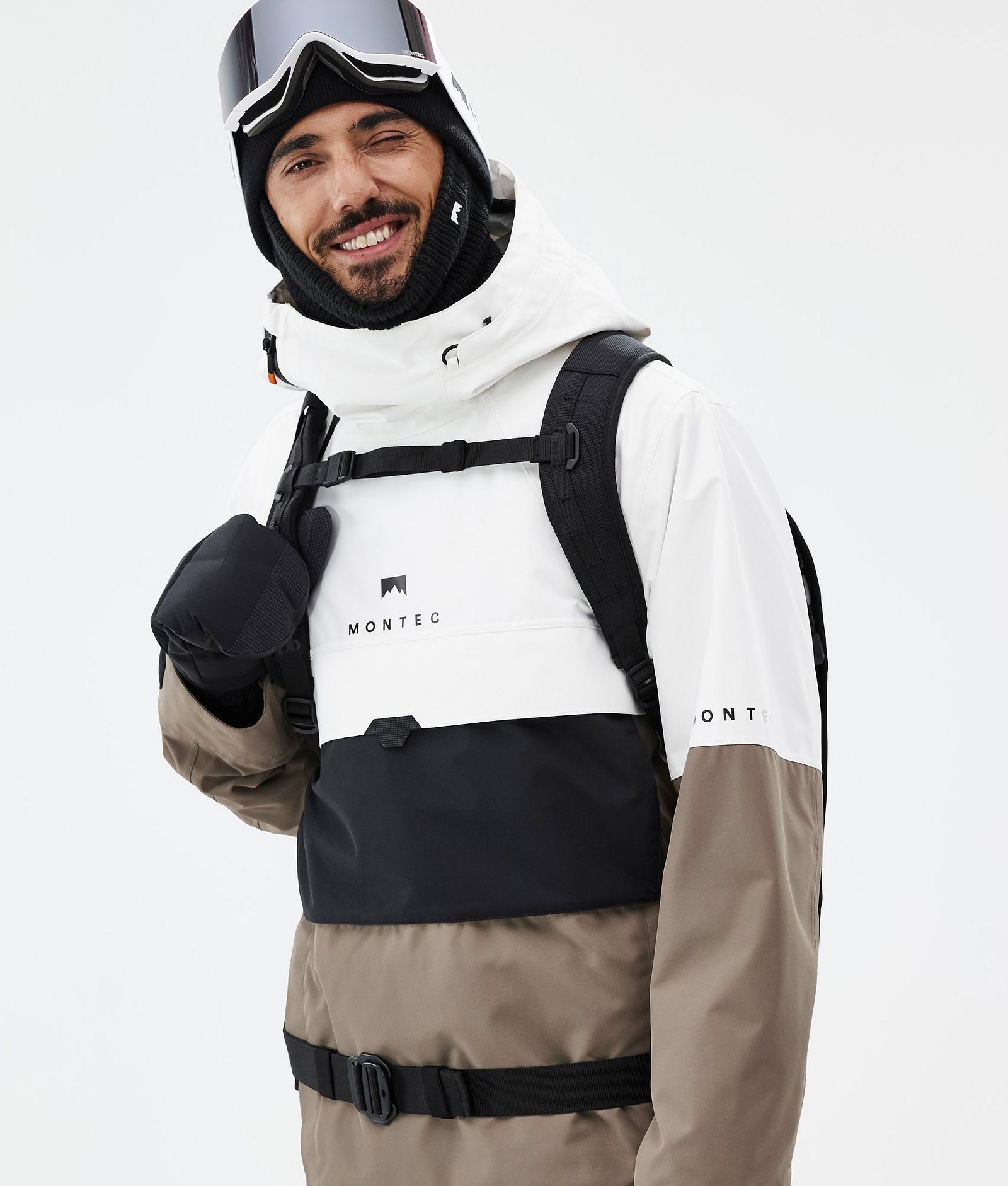 Dune Veste Snowboard Homme Old White/Black/Walnut, Image 2 sur 9