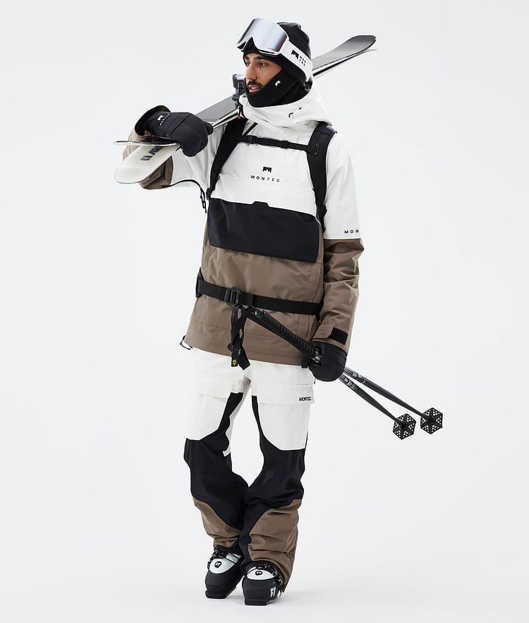 Dune Ski Jacket Men Old White/Black/Walnut