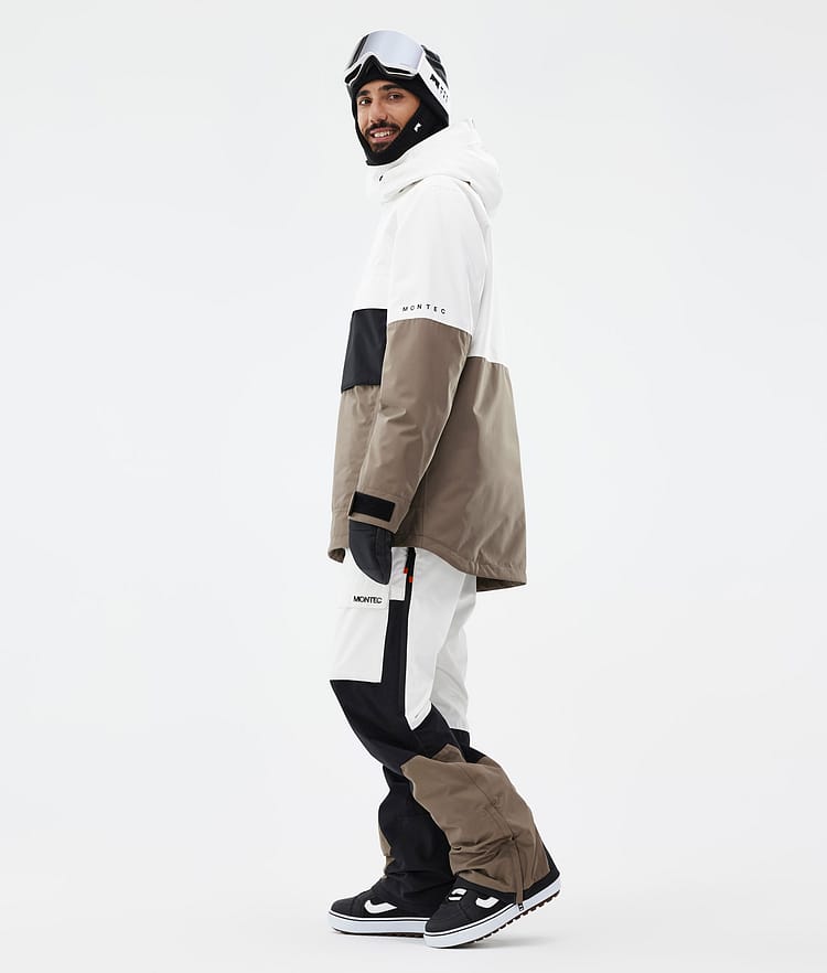 Dune Veste Snowboard Homme Old White/Black/Walnut