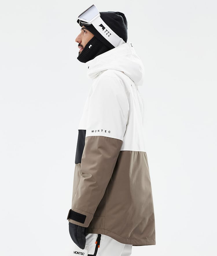 Dune Veste Snowboard Homme Old White/Black/Walnut