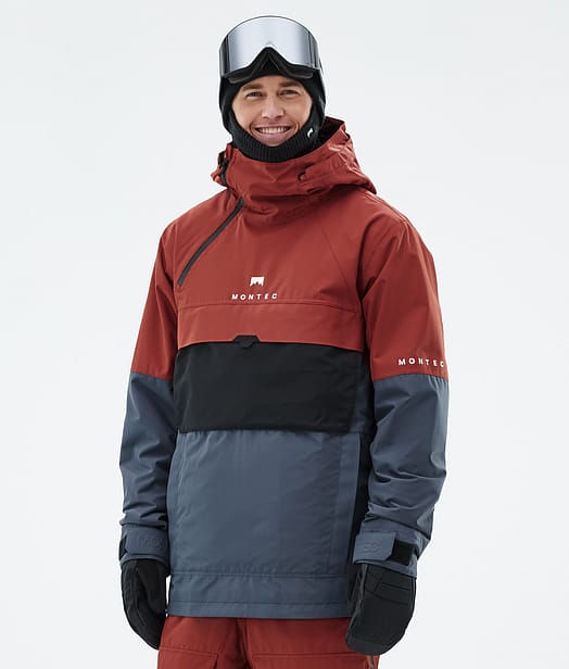 Dune Skijacke Herren Rust/Black/Metal Blue