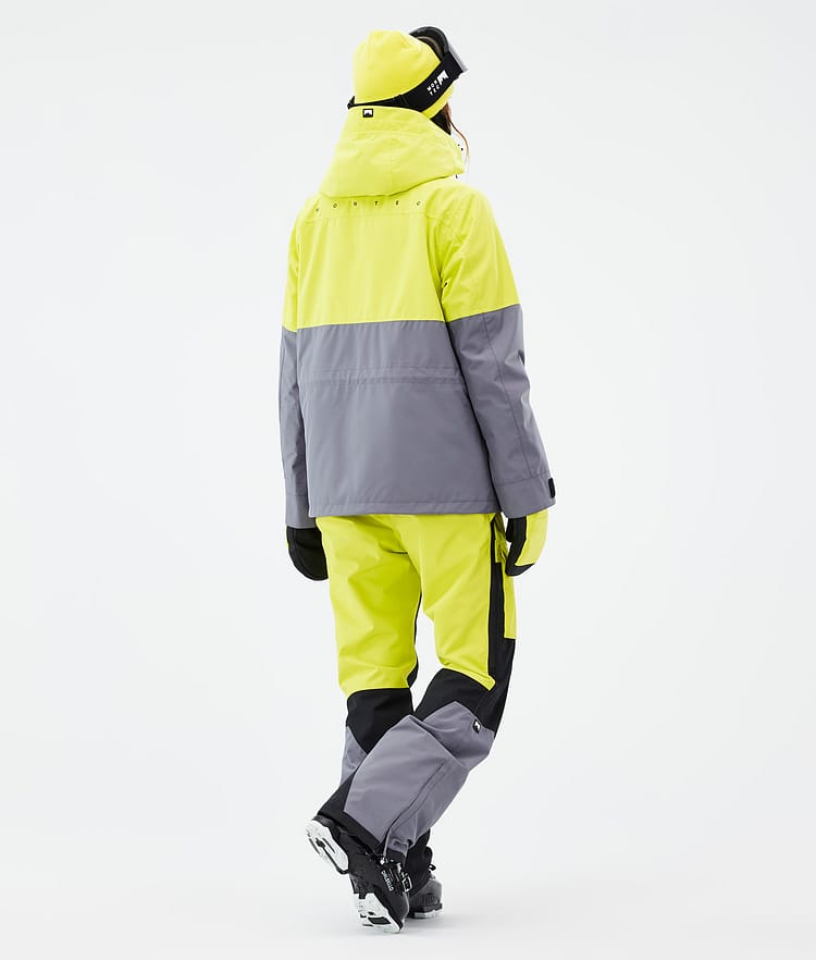 Doom W Ski Jacket Women Bright Yellow/Black/Light Pearl, Image 5 of 11