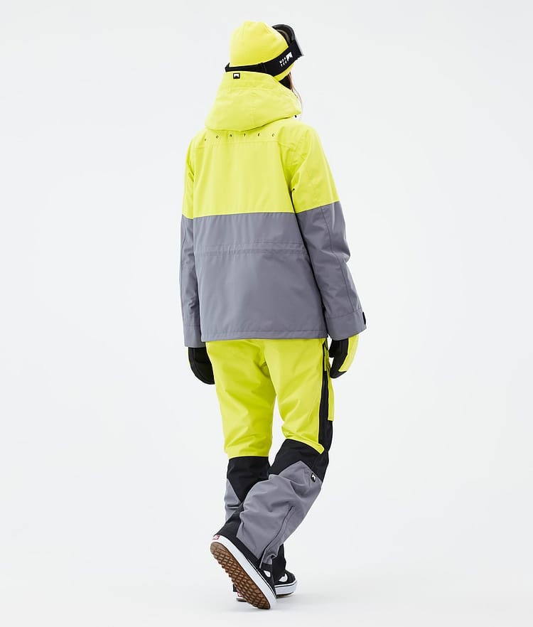 Doom W Snowboard Jacket Women Bright Yellow/Black/Light Pearl