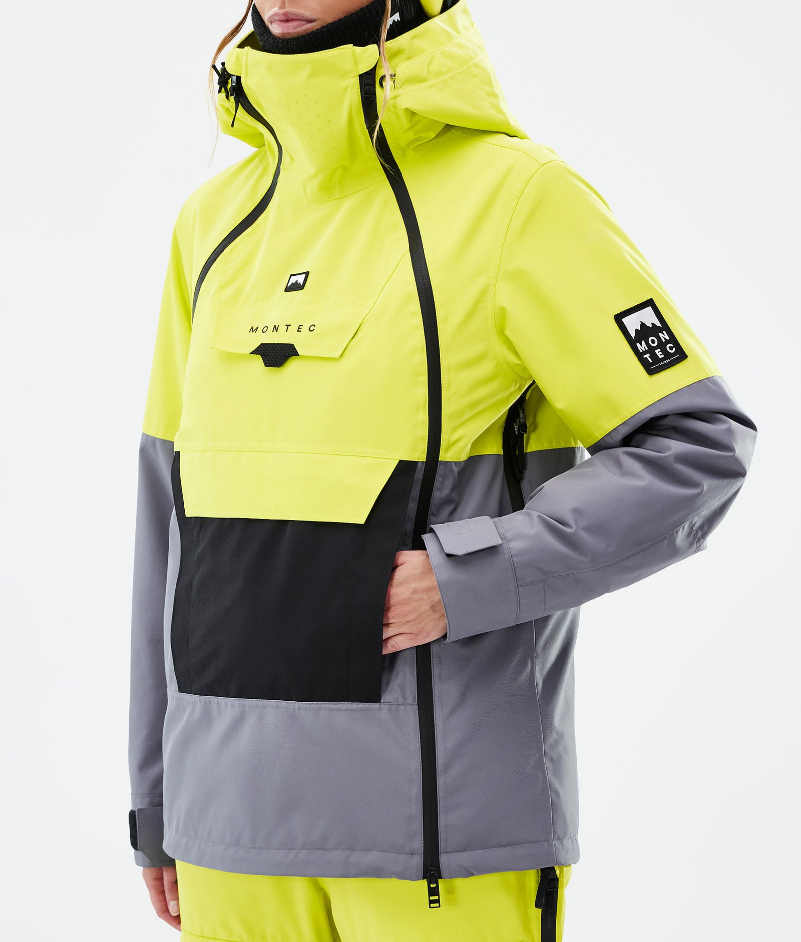 Doom W Snowboard Jacket Women Bright Yellow/Black/Light Pearl Renewed, Image 8 of 11