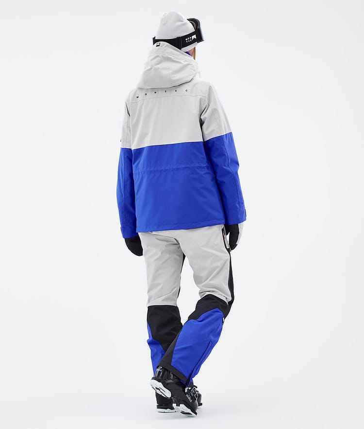 Doom W Veste de Ski Femme Light Grey/Black/Cobalt Blue, Image 5 sur 11