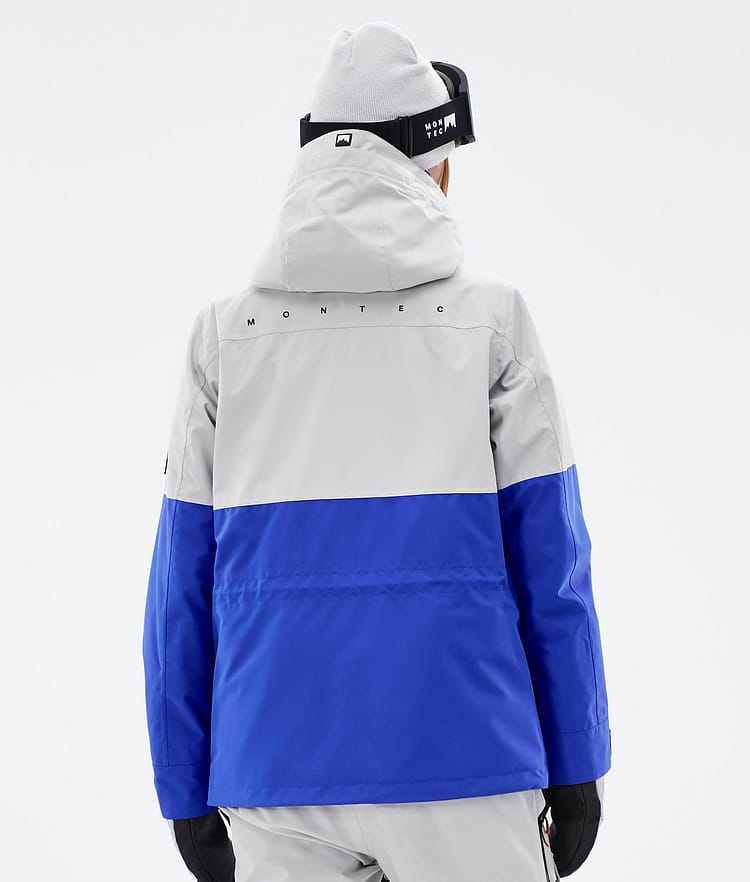 Doom W Veste de Ski Femme Light Grey/Black/Cobalt Blue, Image 7 sur 11