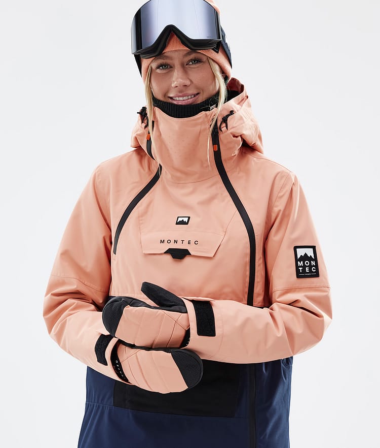 Doom W Veste de Ski Femme Faded Peach/Black/Dark Blue