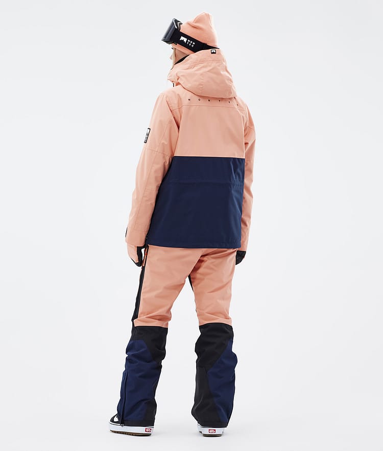 Doom W Giacca Snowboard Donna Faded Peach/Black/Dark Blue, Immagine 5 di 11