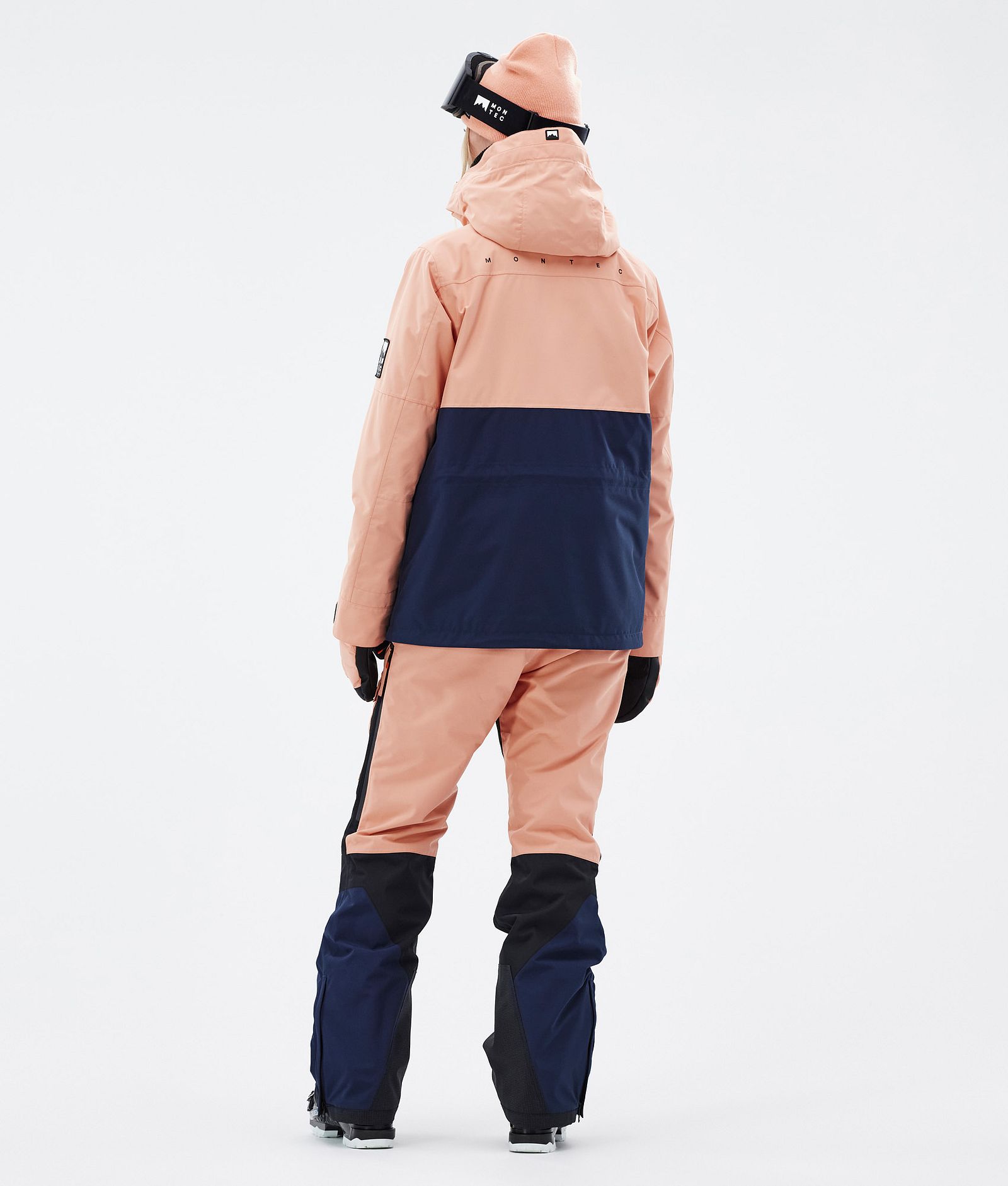 Doom W Veste de Ski Femme Faded Peach/Black/Dark Blue, Image 5 sur 11