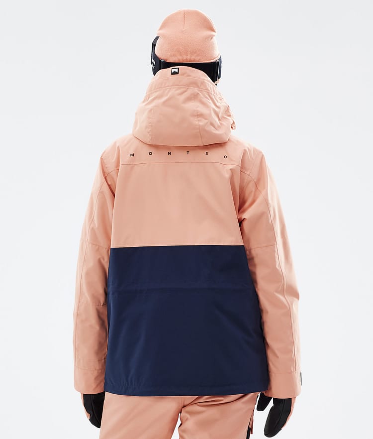 Doom W Snowboardjakke Dame Faded Peach/Black/Dark Blue, Billede 7 af 11