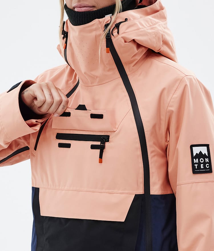 Doom W Snowboard Jacket Women Faded Peach/Black/Dark Blue, Image 10 of 11