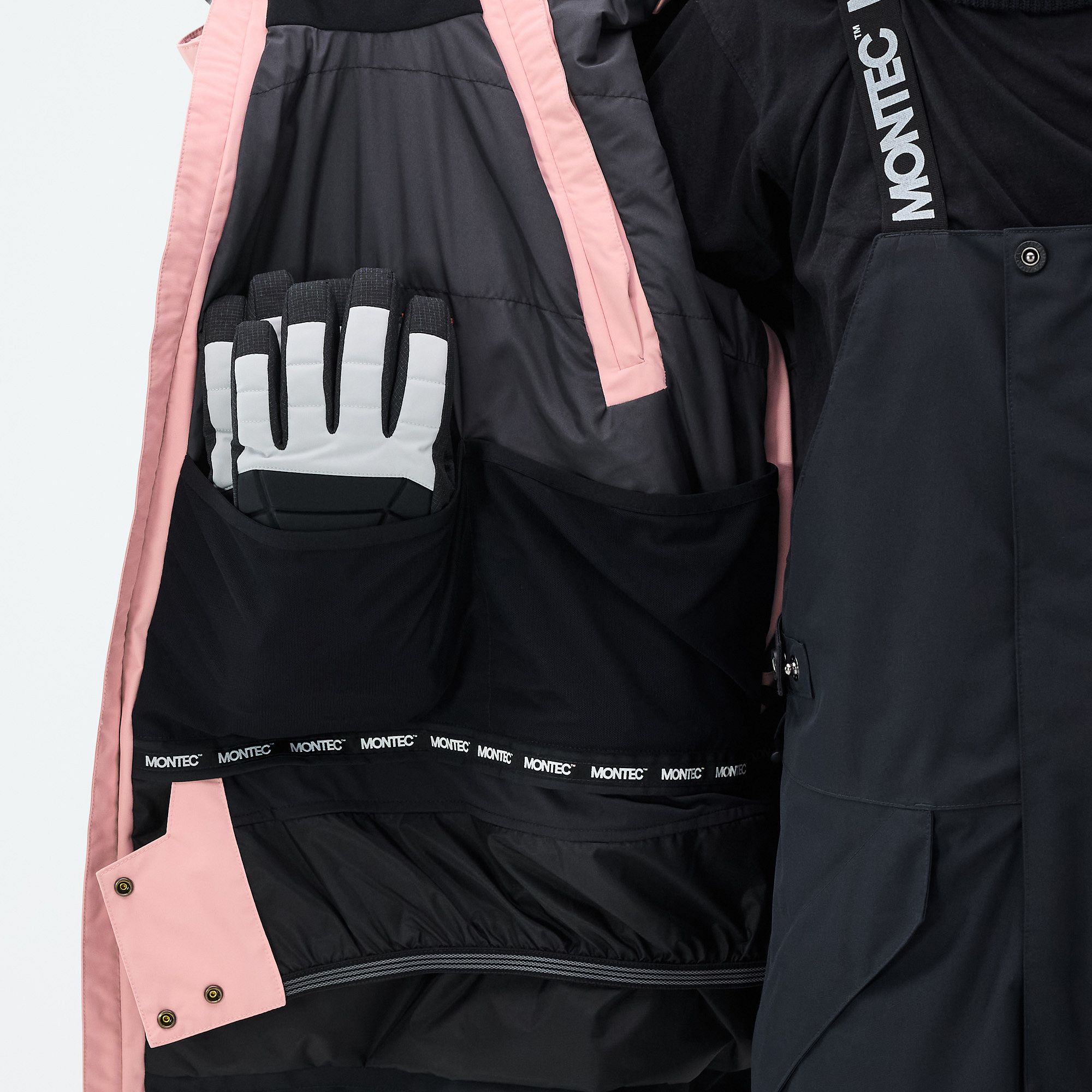 Montec Doom W Snowboard Jacket Women Soft Pink/Black | Montecwear.com