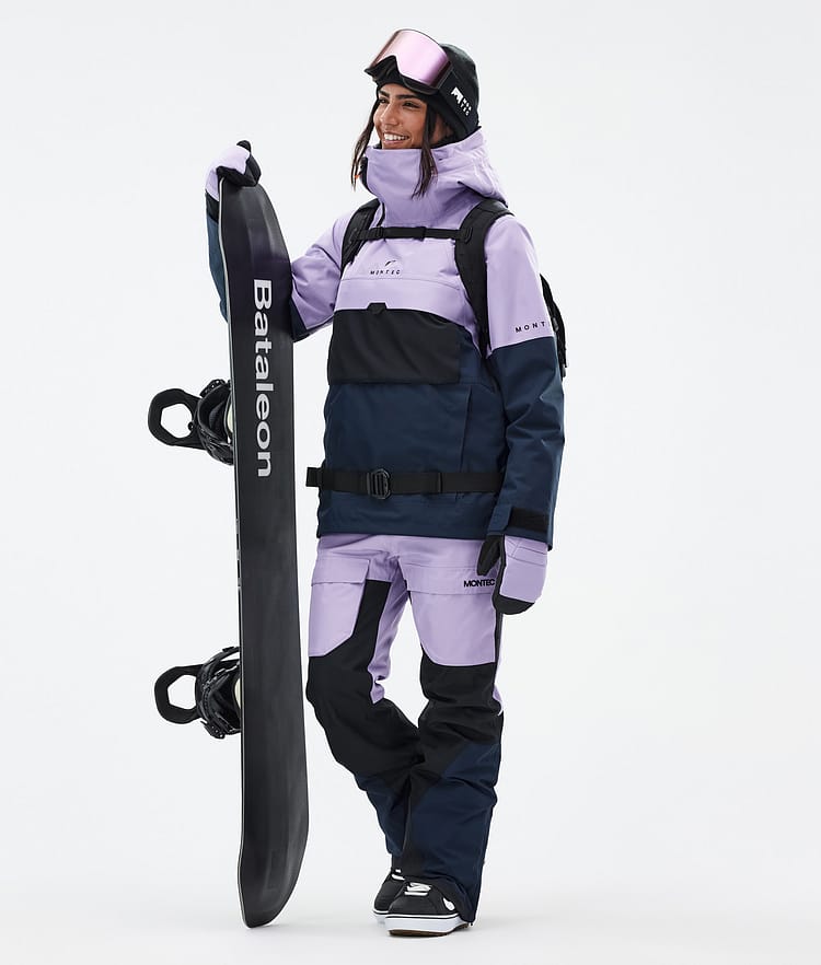 Dune W Snowboardjacka Dam Faded Violet/Black/Dark Blue, Bild 2 av 8