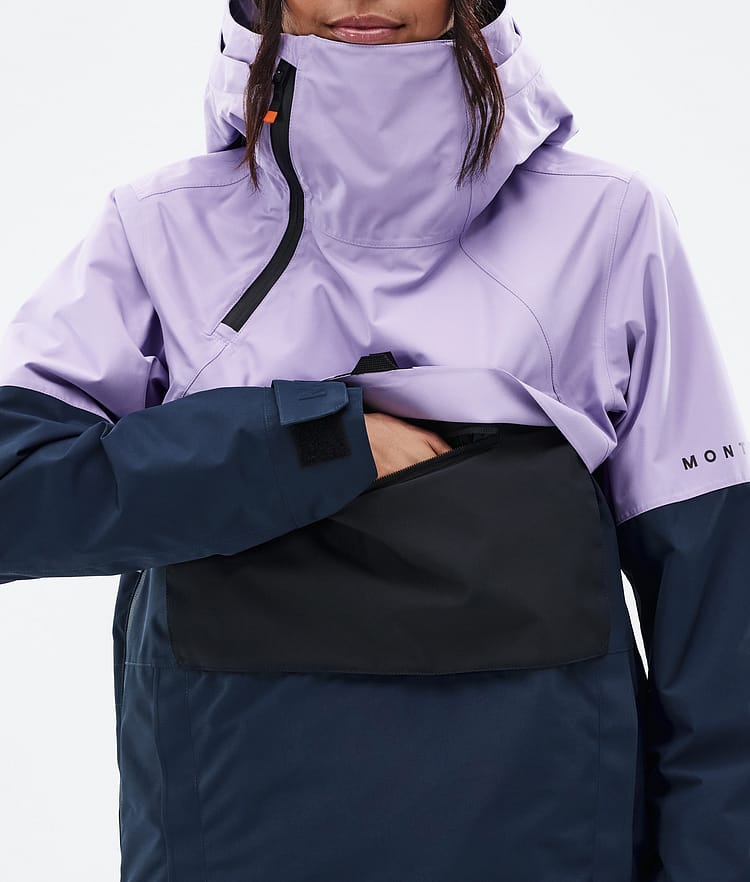 Dune W Snowboardjacka Dam Faded Violet/Black/Dark Blue, Bild 8 av 8
