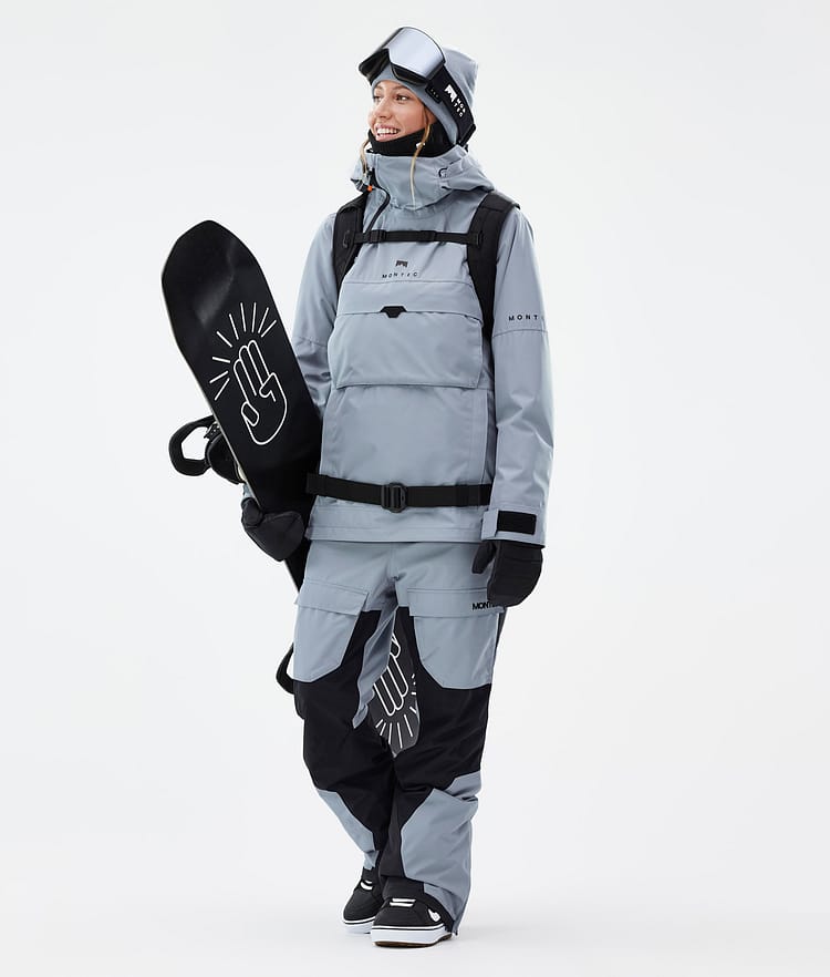 Dune W Snowboardjakke Dame Soft Blue