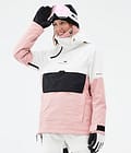 Dune W Snowboardjakke Dame Old White/Black/Soft Pink
