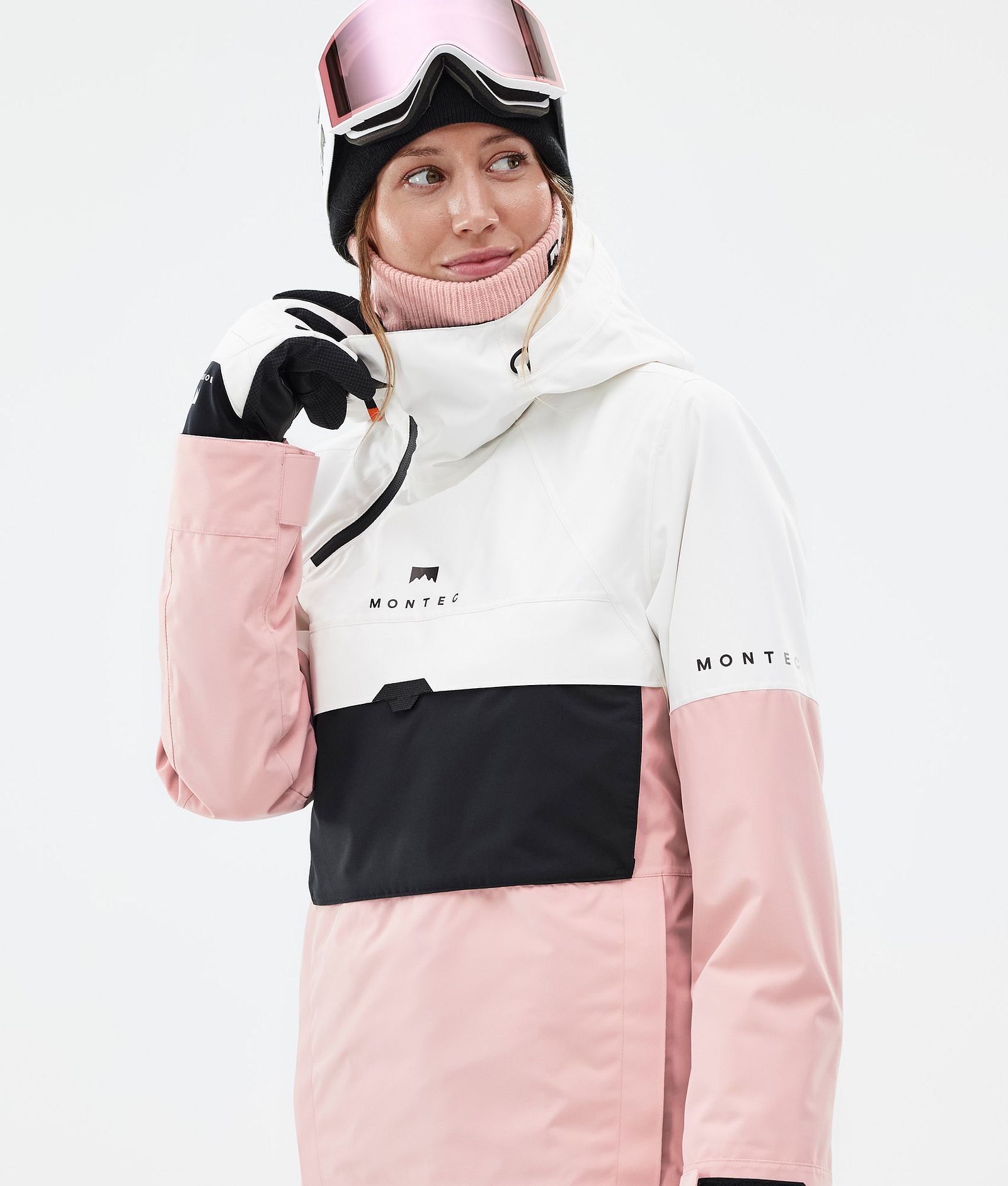 Dune W Ski Jacket Women Old White/Black/Soft Pink
