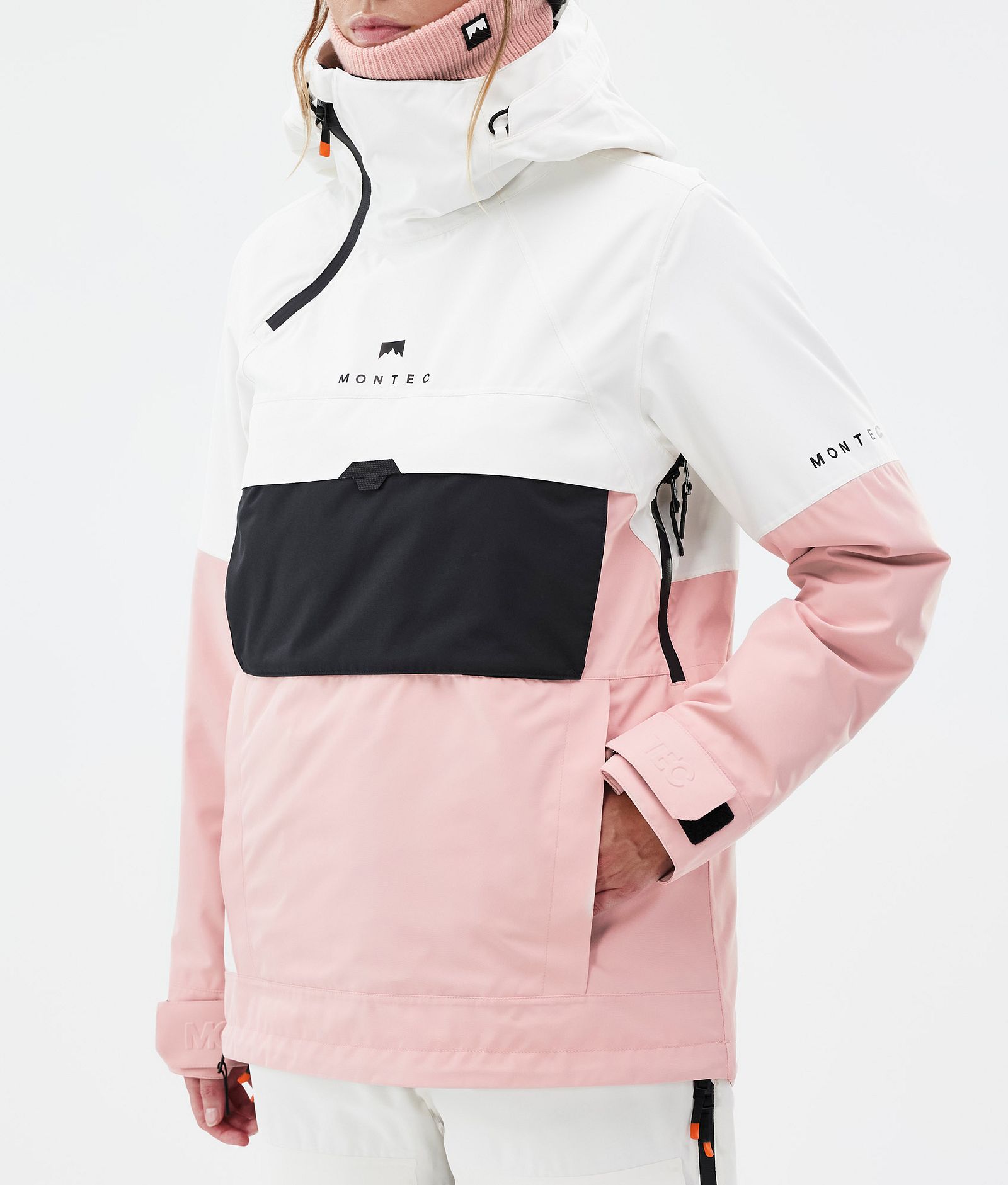 Dune W Kurtka Snowboardowa Kobiety Old White/Black/Soft Pink Renewed, Zdjęcie 8 z 9