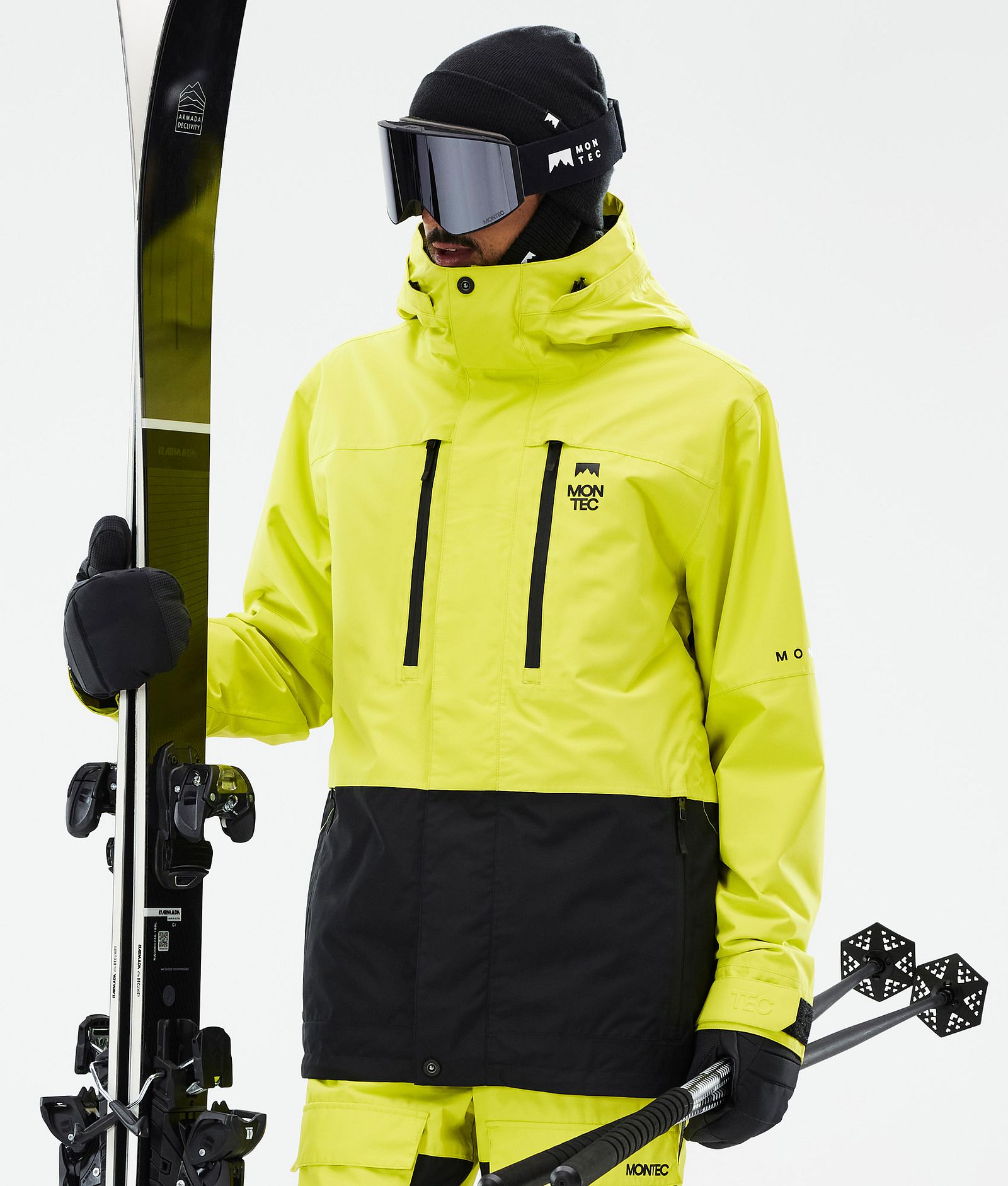 Montec Fawk Men's Ski Jacket Bright Yellow/Black