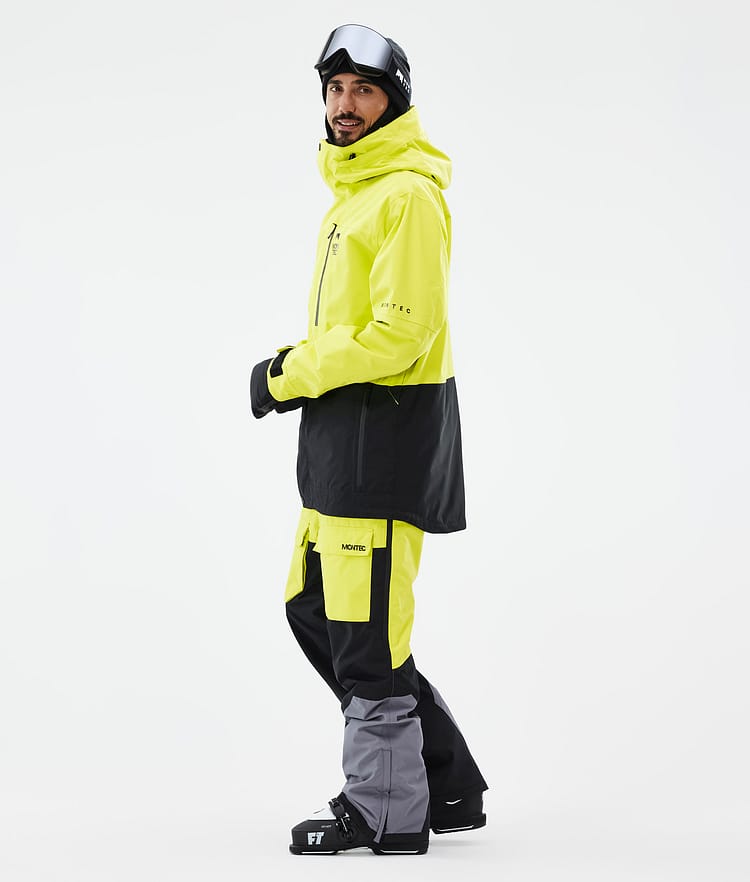 Fawk Ski Jacket Men Bright Yellow/Black, Image 4 of 10