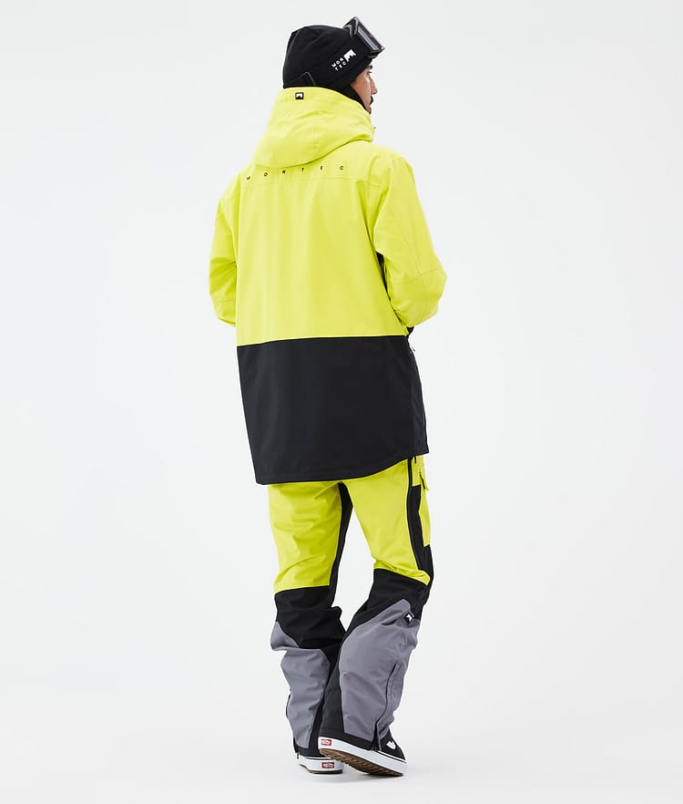 Fawk Giacca Snowboard Uomo Bright Yellow/Black, Immagine 5 di 10