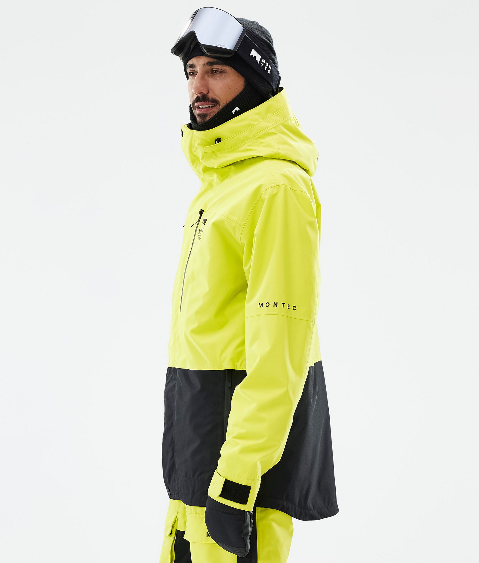 Fawk Ski Jacket Men Bright Yellow/Black