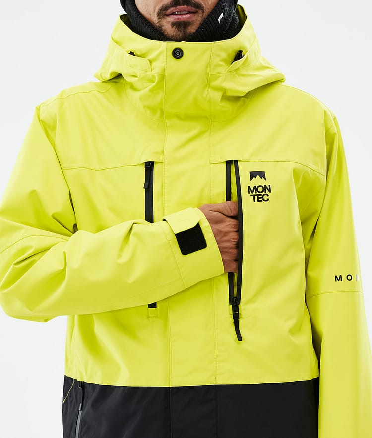 Fawk スキージャケット メンズ Bright Yellow/Black