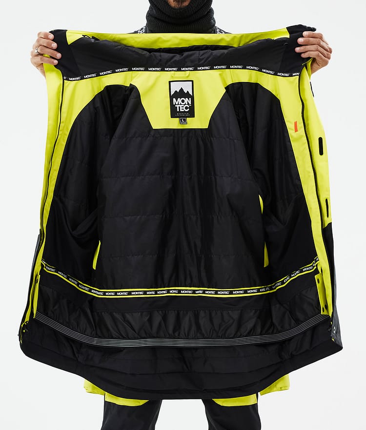 Fawk Ski Jacket Men Bright Yellow/Black, Image 10 of 10