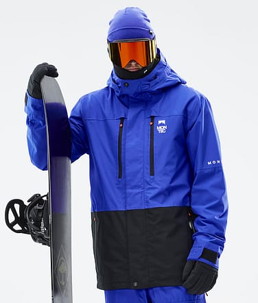 Fawk Snowboard Jacket Men Cobalt Blue/Black Renewed