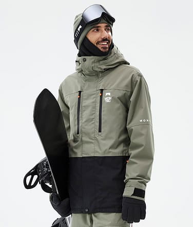 Fawk Kurtka Snowboardowa Mężczyźni Greenish/Black