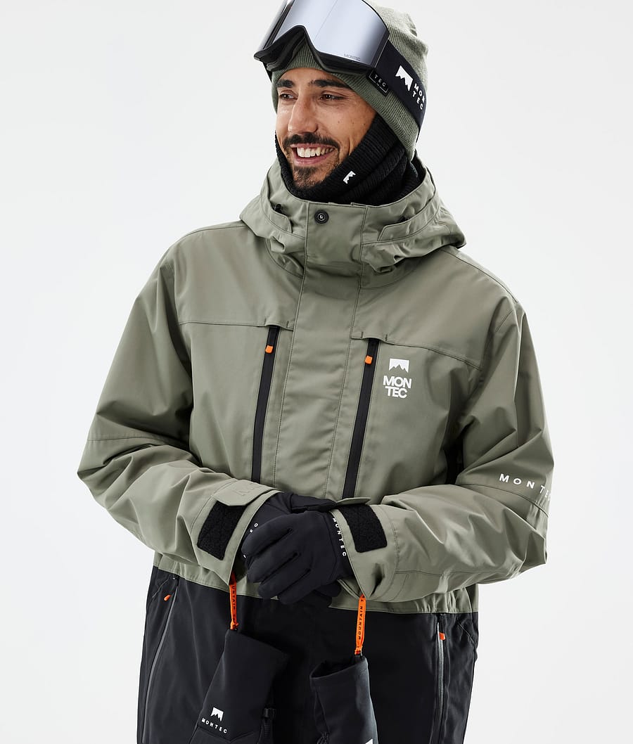Fawk Ski Jacket Men Greenish/Black