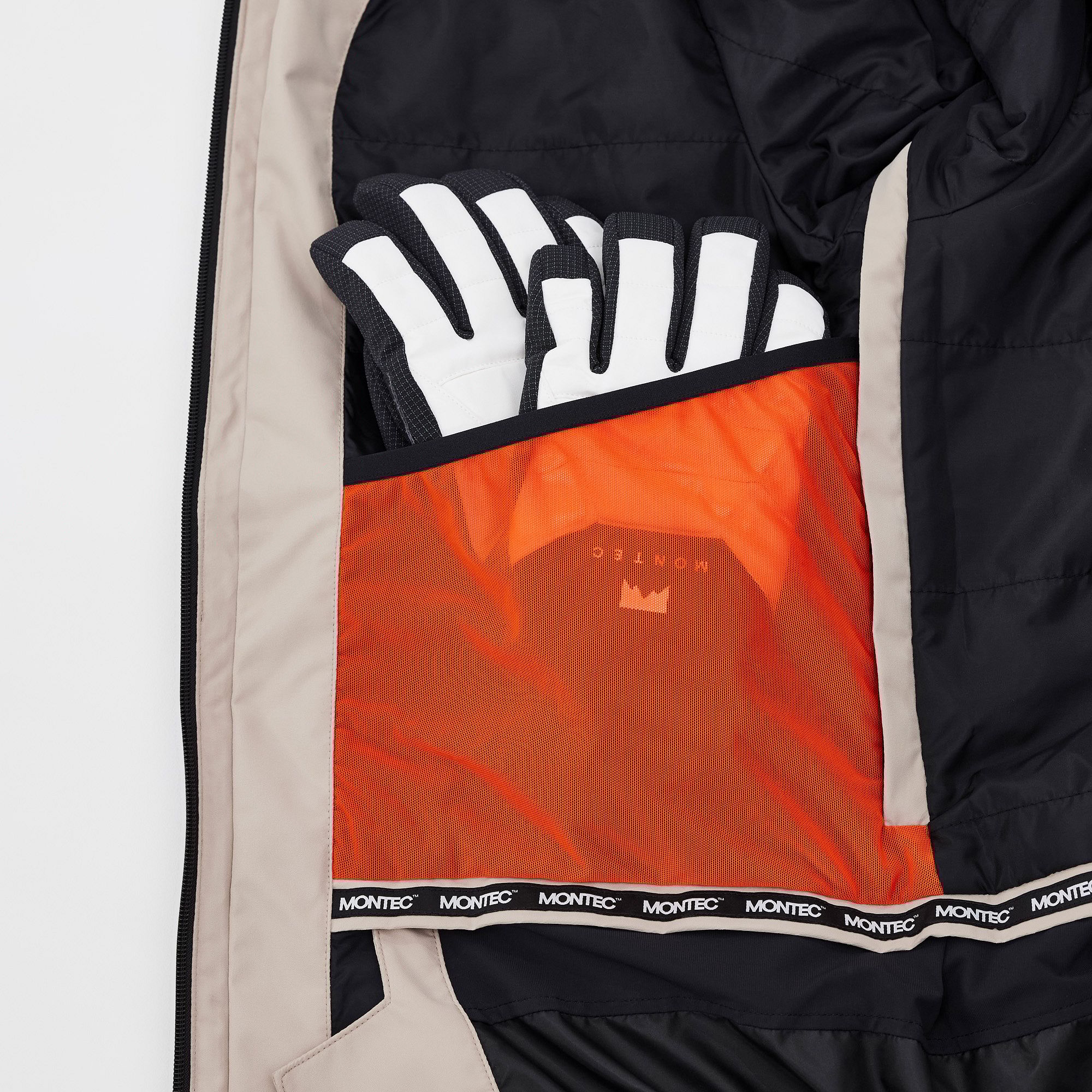 Montec Arch Ski Jacket Men Sand/Black | Montecwear.com Montec Arch Ski Jacket Men Sand/Black | Montecwear.com