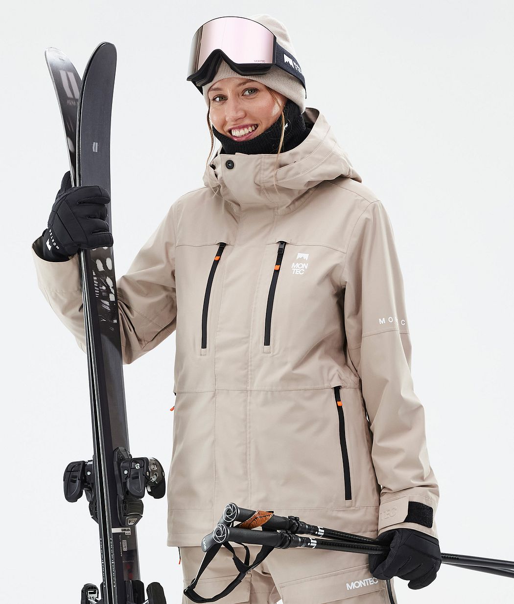Montec Fawk W Manteau Ski Femme Sand - Sable | Montecwear CA