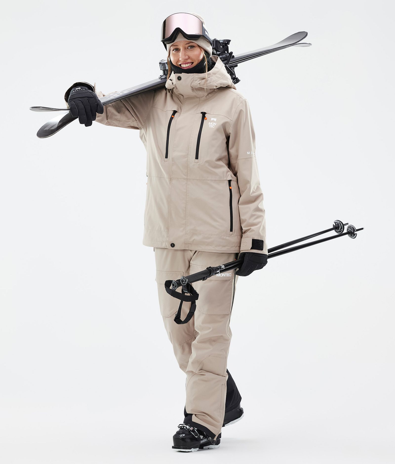 Fawk W Veste de Ski Femme Sand, Image 3 sur 10