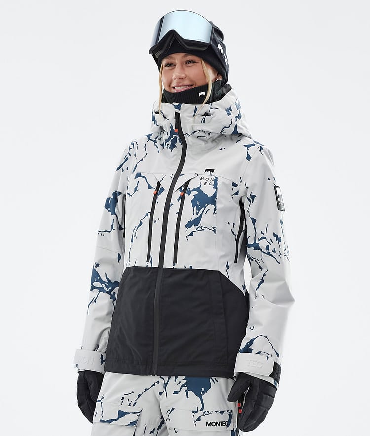 Moss W Kurtka Snowboardowa Kobiety Ice/Black, Zdjęcie 1 z 10