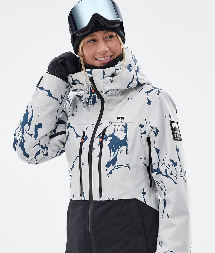 Moss W Manteau Ski Femme Ice/Black