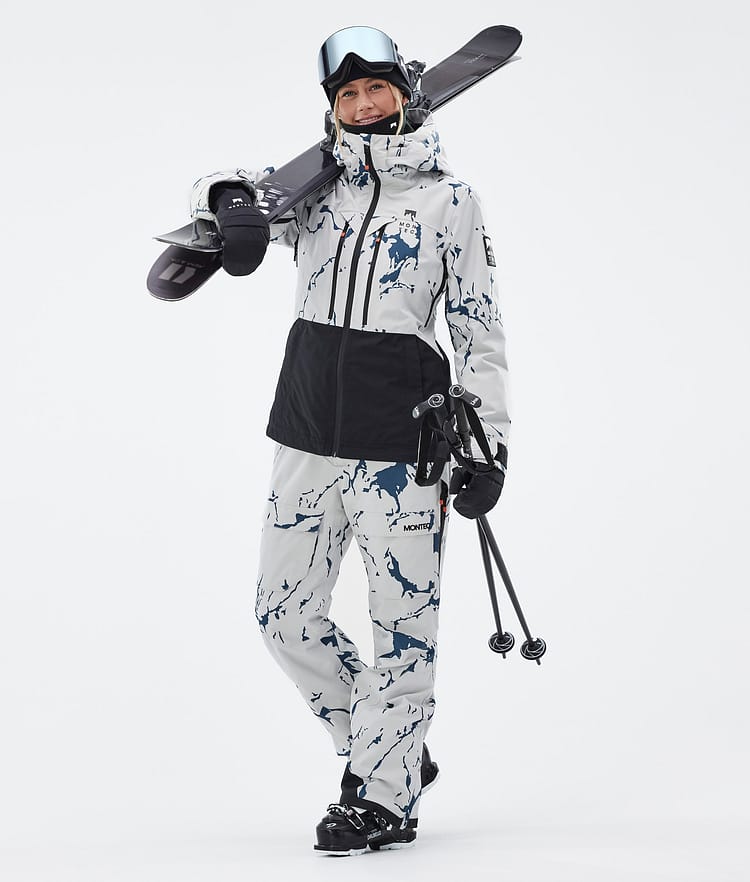Moss W Skijakke Dame Ice/Black, Billede 3 af 10